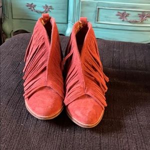 Fringe booties size 7.5